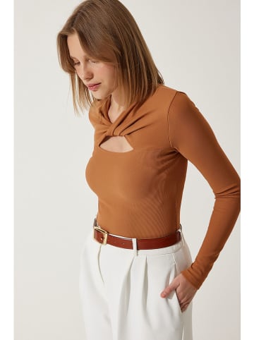 Happiness Istanbul Koszulka w kolorze jasnobrązowym