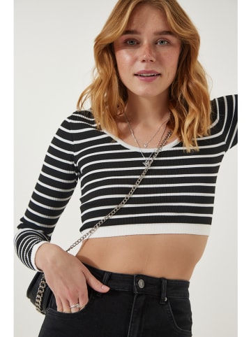 Happiness Istanbul Longsleeve zwart/wit