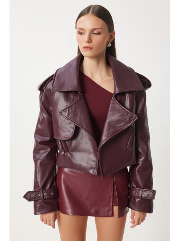 Happiness Istanbul Übergangsjacke in Bordeaux