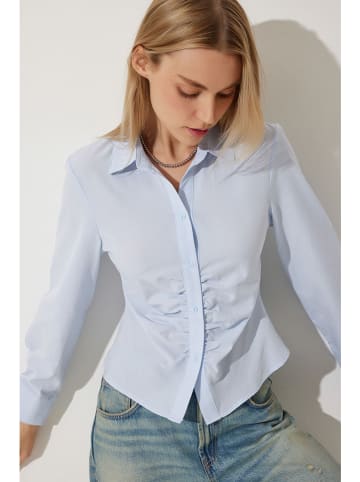 Happiness Istanbul Bluse in Hellblau