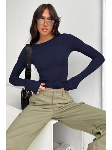 trendyol Longsleeve donkerblauw