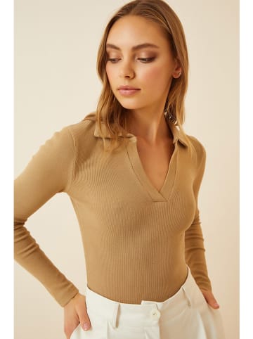 Happiness Istanbul Koszulka w kolorze jasnobrązowym