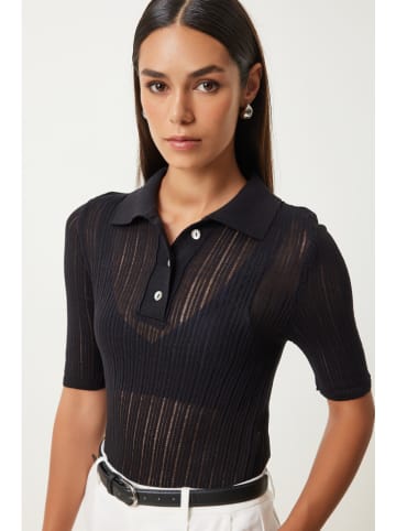 Happiness Istanbul Poloshirt in Schwarz