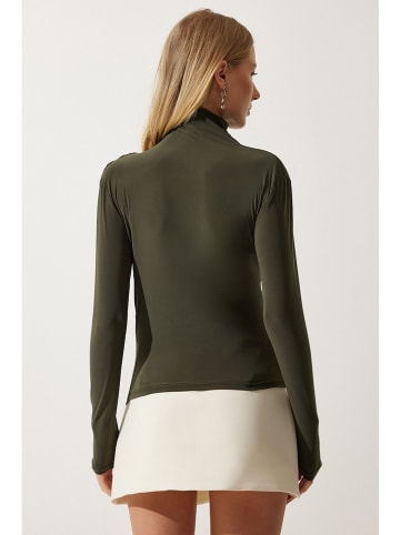 Happiness Istanbul Koszulka w kolorze ciemnozielonym