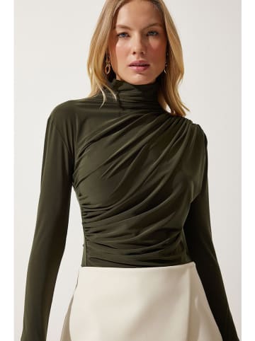 Happiness Istanbul Koszulka w kolorze ciemnozielonym