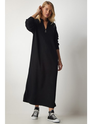 Happiness Istanbul Strickkleid in Schwarz