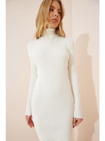 Happiness Istanbul Gebreide jurk wit