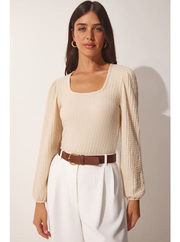 Happiness Istanbul Koszulka w kolorze beżowym