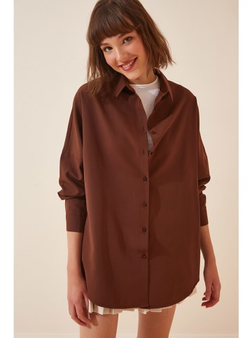 Happiness Istanbul Bluse in Braun