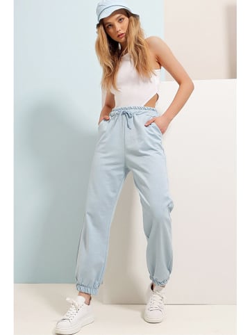 Trend Alacati Sweatbroek "Trend Alaçat Stili" lichtblauw