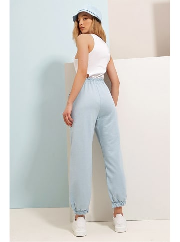Trend Alacati Sweatbroek "Trend Alaçat Stili" lichtblauw