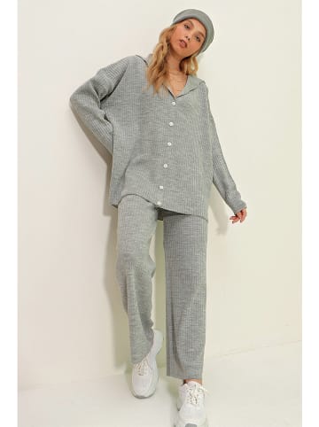 Trend Alacati 2-delige outfit grijs