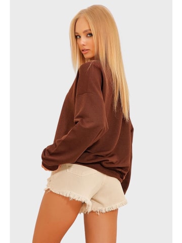 Trend Alacati Sweatshirt in Braun
