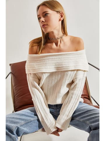 Bianco Lucci Pullover in Creme