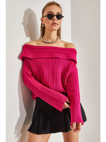 Bianco Lucci Pullover in Pink