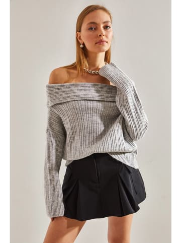 Bianco Lucci Pullover in Hellgrau