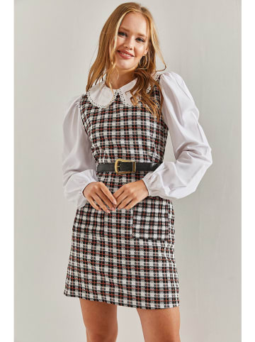 Bianco Lucci Sukienka w kolorze czarno-białym