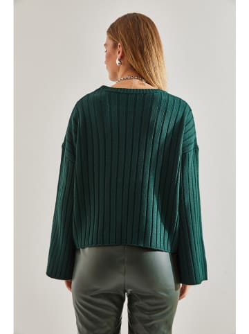 Bianco Lucci Sweter w kolorze zielonym