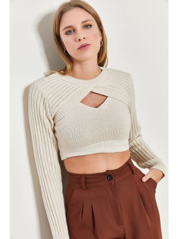 Bianco Lucci Pullover in Beige