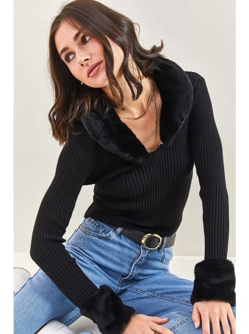 Bianco Lucci Pullover in Schwarz