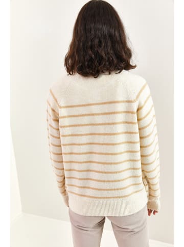 Bianco Lucci Pullover in Creme/ Beige