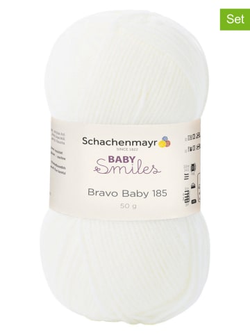 Schachenmayr since 1822 Przędza z tworzywa sztucznego (10 szt.) w kolorze białym - 10 x 50 g