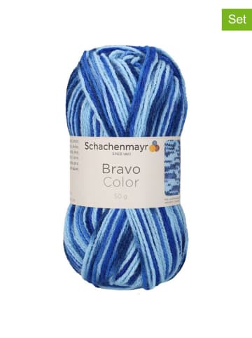 Schachenmayr since 1822 20-delige set: synthetische garen "Bravo Color" blauw/lichtblauw - 20x 50 g