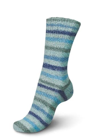 Regia 5-delige set: mixgaren "Energy Flow Color'' blauw/lichtblauw/groen - 5x 100 g