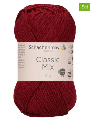 Schachenmayr since 1822 10er-Set: Woll-Mixgarne ''Classic Mix'' in Dunkelrot - 10x 50 g