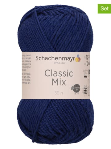 Schachenmayr since 1822 Mieszana przędza wełniana (10 szt.) w kolorze granatowym - 10 x 50 g