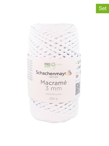 Schachenmayr since 1822 4-delige set: katoenen garen "Macramé 3 mm'' wit - 4x 250 g