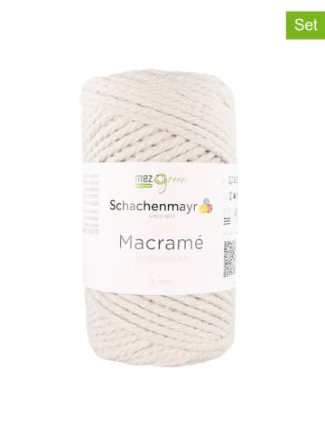 Schachenmayr since 1822 4-delige set: katoenen garen "Macramé 3 mm'' crème - 4x 250 g
