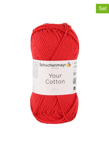 Schachenmayr since 1822 10-delige set: katoenen garen "Your Cotton" rood - 10x 50 g