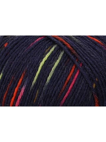 Schachenmayr since 1822 10er-Set: Wollgarne ''Sockenwolle'' in Dunkelblau/ Bunt - 10x 100 g