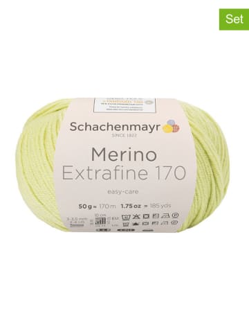 Schachenmayr since 1822 10er-Set: Wollgarne ''Merino Extrafine 170'' in Gelb - 10x 50 g