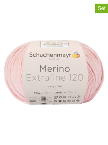 Schachenmayr since 1822 10-delige set: wollen garen "Merino Extrafine 120" lichtroze - 10 x 50 g