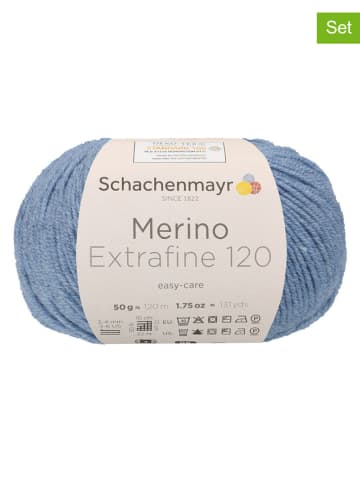 Schachenmayr since 1822 Przędza wełniana (10 szt.) w kolorze niebieskim - 10 x 50 g