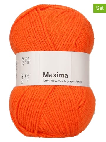 Schachenmayr since 1822 10er-Set: Kunstfasergarne ''Maxima'' in Orange - 10x 50 g