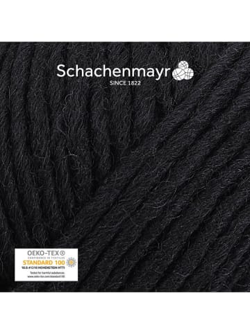 Schachenmayr since 1822 Przędza wełniana (10 szt.) "Wash+Filz-it! Fine" w kolorze czarnym - 10 x 50 g