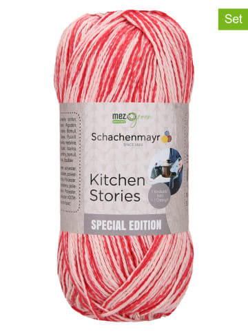 Schachenmayr since 1822 5-delige set: katoenen mixgaren "Kitchen Stories" lichtroze/crème - 5 x 100 g