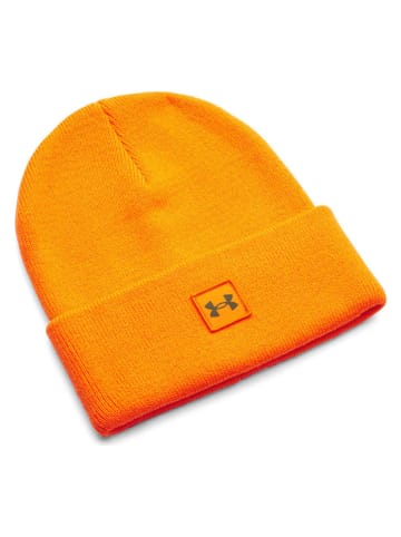 Under Armour Czapka "Halftime Cuff" w kolorze pomarańczowym