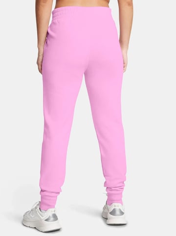 Under Armour Spodnie dresowe "Rival" w kolorze różowym