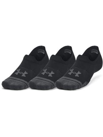 Under Armour Skarpety sportowe (3 pary) "Performance Tech" w kolorze czarno-antracytowym