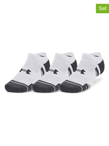 Under Armour 3er-Set: Sportsocken "Performance Tech" in Weiß/ Anthrazit