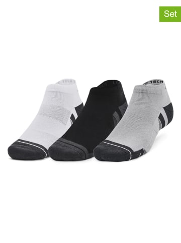 Under Armour 3er-Set: Sportsocken "Performance Tech" in Grau/ Schwarz