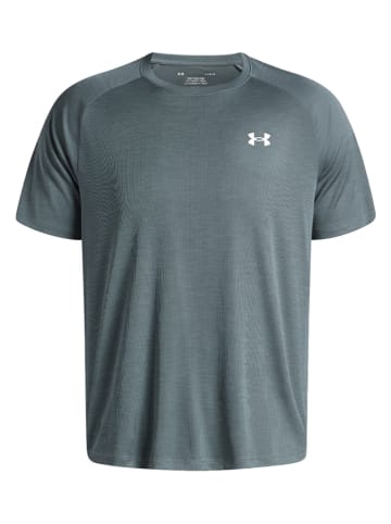 Under Armour Koszulka sportowa "Tech Textured" w kolorze zielonym