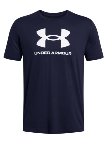 Under Armour Koszulka "Sport Style" w kolorze granatowym