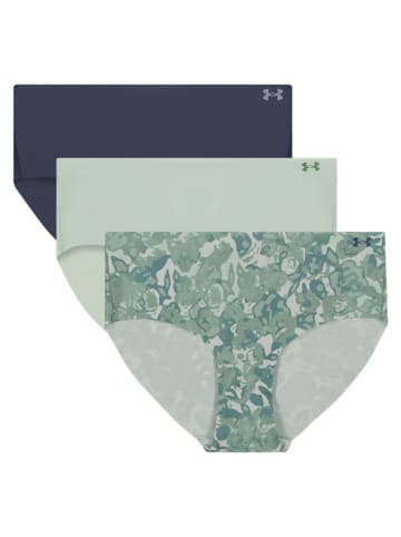Under Armour 3-delige set: hipsters turquoise/donkerblauw