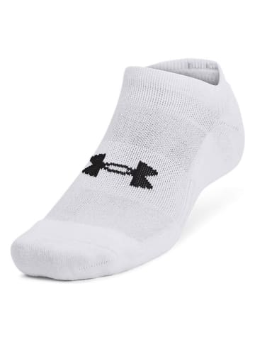 Under Armour Skarpety sportowe (3 pary) "No Show" w kolorze białym