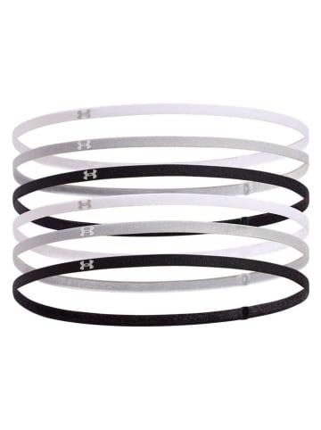 Under Armour Opaski (6 szt.) w kolorze srebrno-czarno-białym na czoło